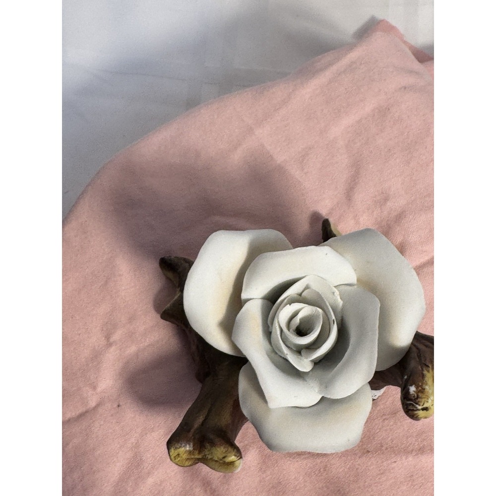 White Ceramic Rose - Picture 2 of 8